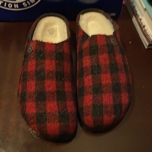Birkenstock Zermatt Rivet plaid red asst pc